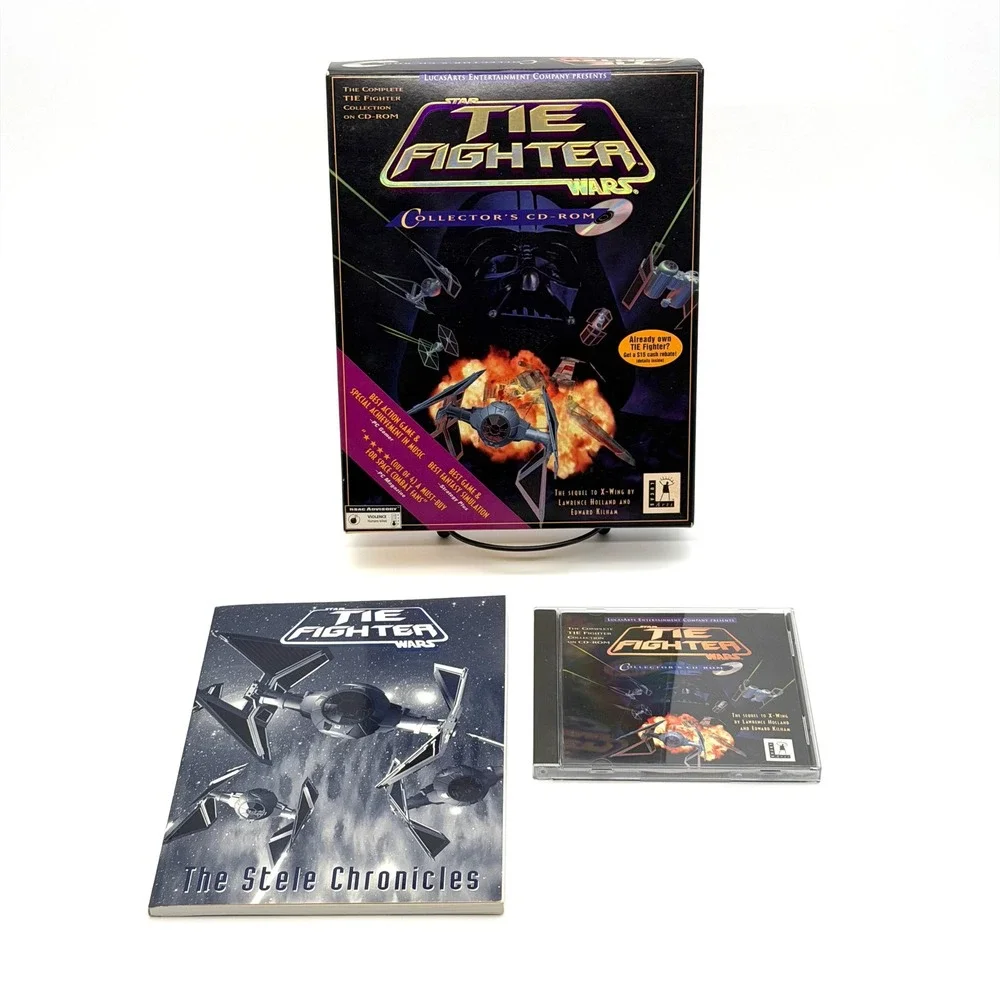 Star Wars TIE Fighter PC Big Box Game Collector's CD-ROM IBM 1995 CIB